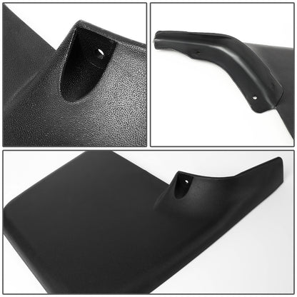 SALPICADERAS MUD GUARD FLAPS - 04-14 FORD F-150 - FITS MODELS WITHOUT OEM FENDER FLARES - DOES NOT FIT FLARESIDE MODELS - 4PCS - MATTE BLACK