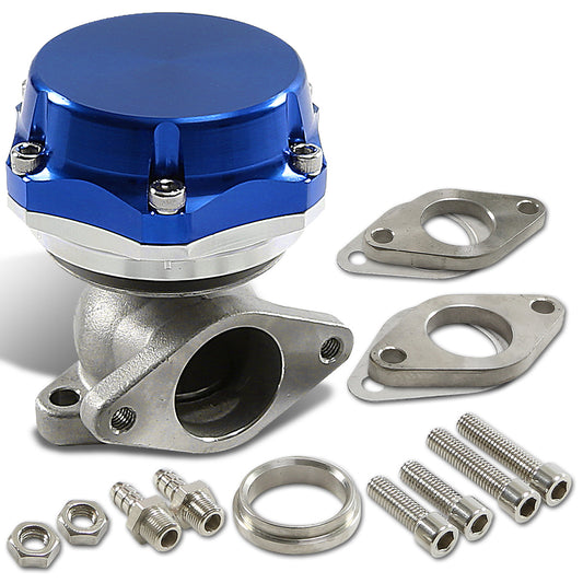 VALVULA DE ALIVIO WASTEGATE - 38MM - CAST STEEL - SHORTY - 7PSI / 13PSI - BLUE