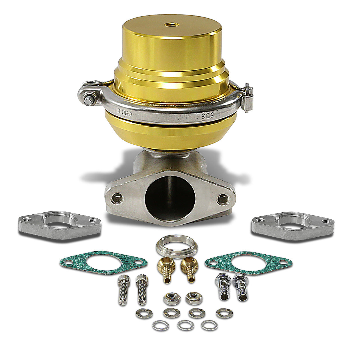 VALVULA DE ALIVIO WASTEGATE - 38MM - V-BAND - GOLD - MA4-1-6