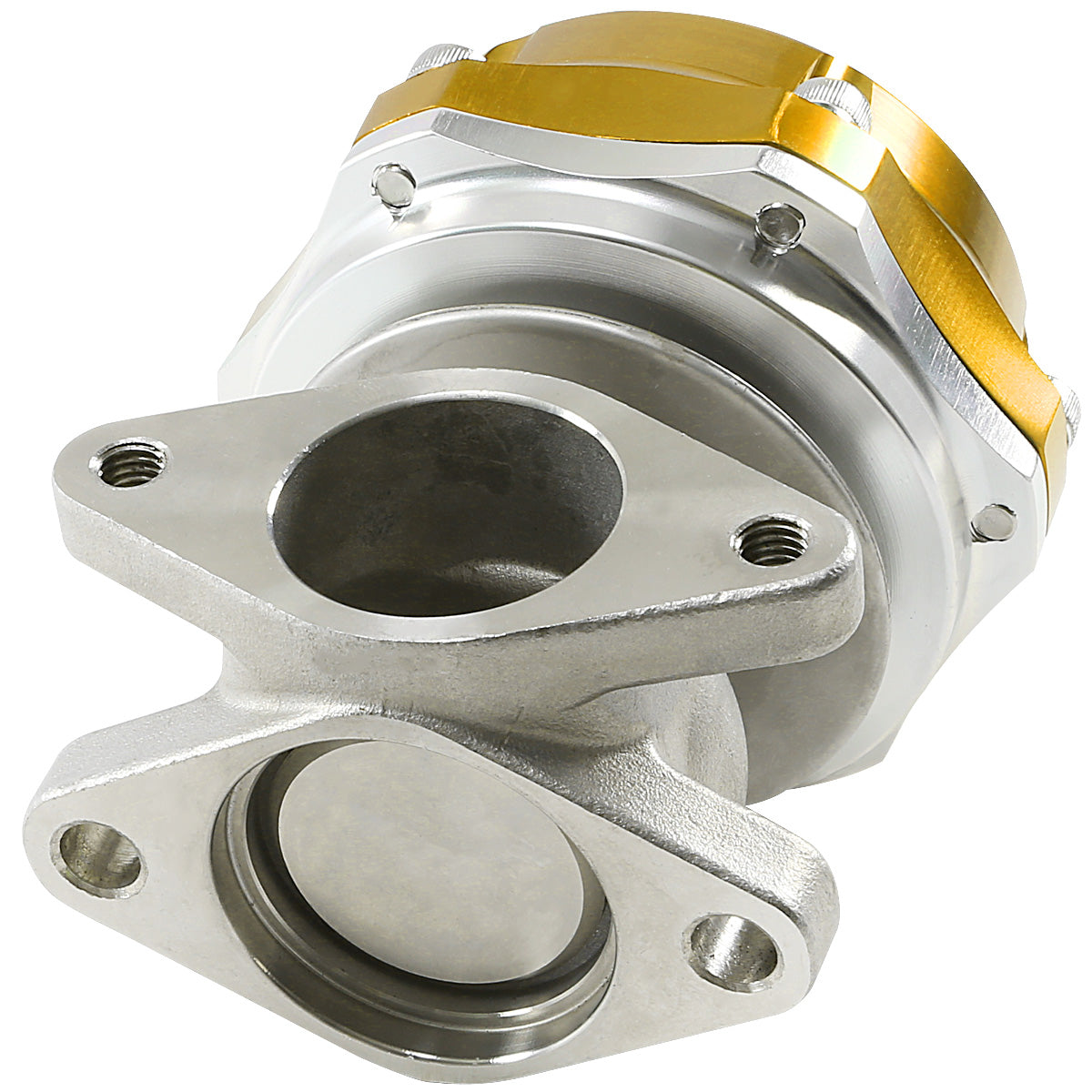 VALVULA DE ALIVIO WASTEGATE - 38MM - CAST STEEL - SHORTY - 7PSI / 13PSI - GOLD