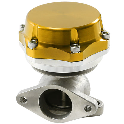 VALVULA DE ALIVIO WASTEGATE - 38MM - CAST STEEL - SHORTY - 7PSI / 13PSI - GOLD