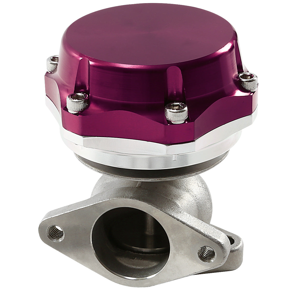 VALVULA DE ALIVIO WASTEGATE - 38MM - CAST STEEL - SHORTY - 7PSI / 13PSI - PURPLE