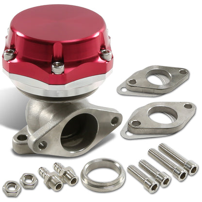 VALVULA DE ALIVIO WASTEGATE - 38MM - CAST STEEL - SHORTY - 7PSI / 13PSI - RED