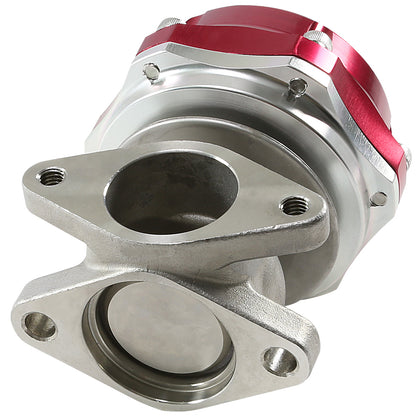 VALVULA DE ALIVIO WASTEGATE - 38MM - CAST STEEL - SHORTY - 7PSI / 13PSI - RED
