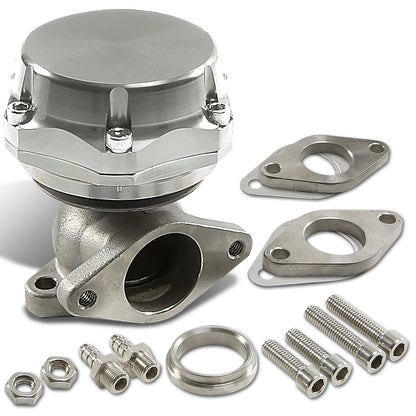 VALVULA DE ALIVIO WASTEGATE - 38MM - CAST STEEL - SHORTY - 7PSI / 13PSI - SILVER