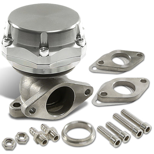 VALVULA DE ALIVIO WASTEGATE - 38MM - CAST STEEL - SHORTY - 7PSI / 13PSI - SILVER