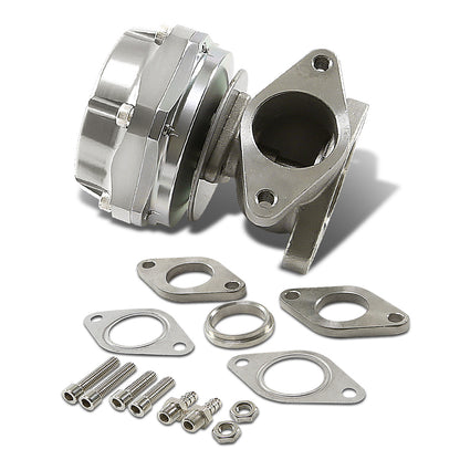 VALVULA DE ALIVIO WASTEGATE - 38MM - CAST STEEL - SHORTY - 7PSI / 13PSI - SILVER