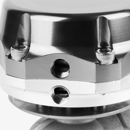 VALVULA DE ALIVIO WASTEGATE - 38MM - CAST STEEL - SHORTY - 7PSI / 13PSI - SILVER