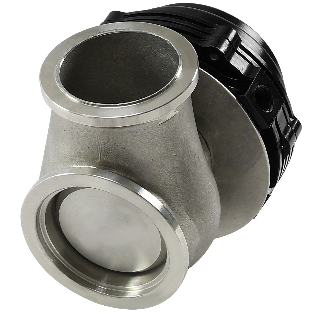 VALVULA DE ALIVIO WASTEGATE - 44MM V-BAND WATER COOLED - BLACK