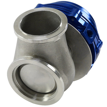 VALVULA DE ALIVIO WASTEGATE - 44MM V-BAND WATER COOLED - BLUE