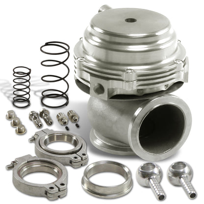 VALVULA DE ALIVIO WASTEGATE - 44MM V-BAND WATER COOLED - SILVER