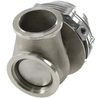 VALVULA DE ALIVIO WASTEGATE - 44MM V-BAND WATER COOLED - SILVER