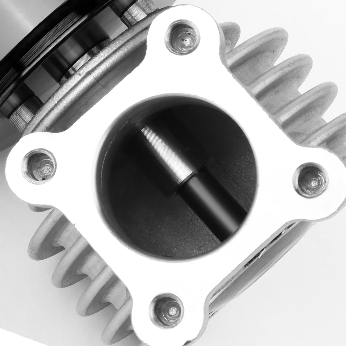 VALVULA DE ALIVIO WASTEGATE - 46MM - 4-BOLT FLANGE - V-BAND TOP - BLACK