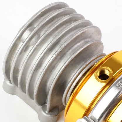 VALVULA DE ALIVIO WASTEGATE - 46MM - 4-BOLT FLANGE - V-BAND TOP - GOLD