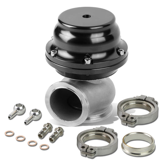VALVULA DE ALIVIO WASTEGATE - 44MM - V-BAND MOUNT - BLACK
