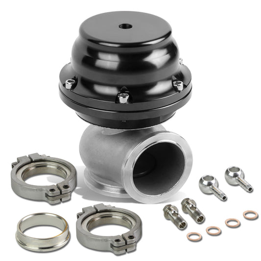VALVULA DE ALIVIO WASTEGATE - 44MM - V-BAND MOUNT - BLACK