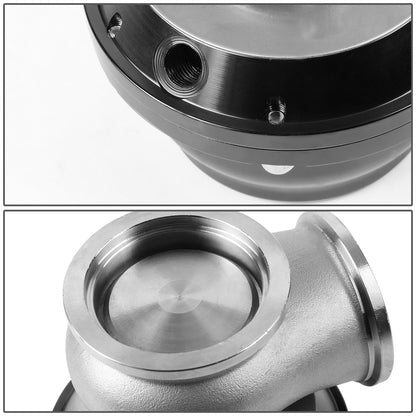 VALVULA DE ALIVIO WASTEGATE - 44MM - V-BAND MOUNT - BLACK