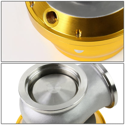 VALVULA DE ALIVIO WASTEGATE - 44MM - V-BAND MOUNT - GOLD