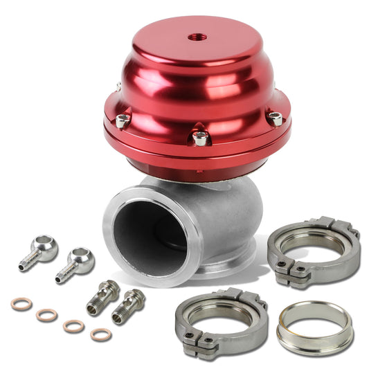 VALVULA DE ALIVIO WASTEGATE - 44MM - V-BAND MOUNT - RED