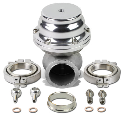 VALVULA DE ALIVIO WASTEGATE - 44MM V-BAND WATER COOLED - SILVER