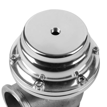 VALVULA DE ALIVIO WASTEGATE - 44MM V-BAND WATER COOLED - SILVER