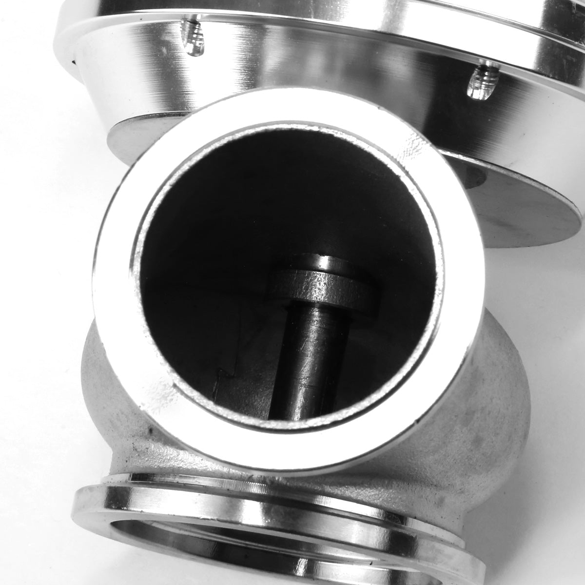 VALVULA DE ALIVIO WASTEGATE - 44MM V-BAND WATER COOLED - SILVER