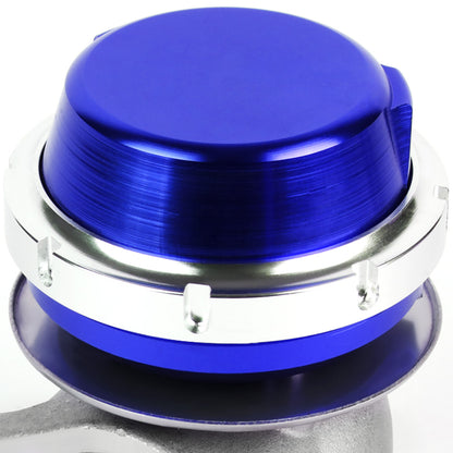 VALVULA DE ALIVIO WASTEGATE - 38MM - CAST STEEL - SHORTY - V-BAND - 14PSI - BLUE