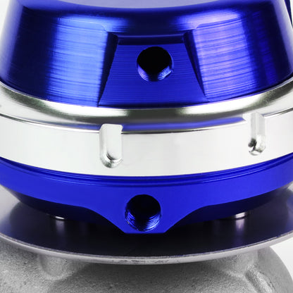 VALVULA DE ALIVIO WASTEGATE - 38MM - CAST STEEL - SHORTY - V-BAND - 14PSI - BLUE