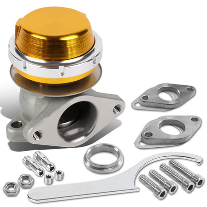 VALVULA DE ALIVIO WASTEGATE - 38MM - CAST STEEL - SHORTY - V-BAND - 14PSI - GOLD