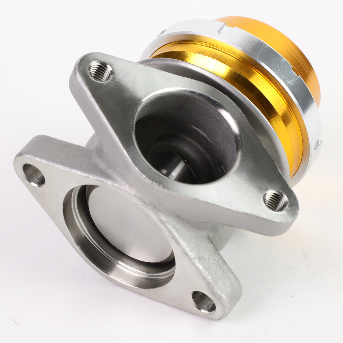 VALVULA DE ALIVIO WASTEGATE - 38MM - CAST STEEL - SHORTY - V-BAND - 14PSI - GOLD