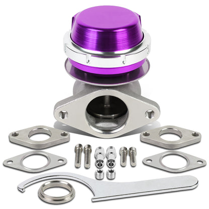 VALVULA DE ALIVIO WASTEGATE - 38MM - CAST STEEL - SHORTY - V-BAND - 14PSI - PURPLE