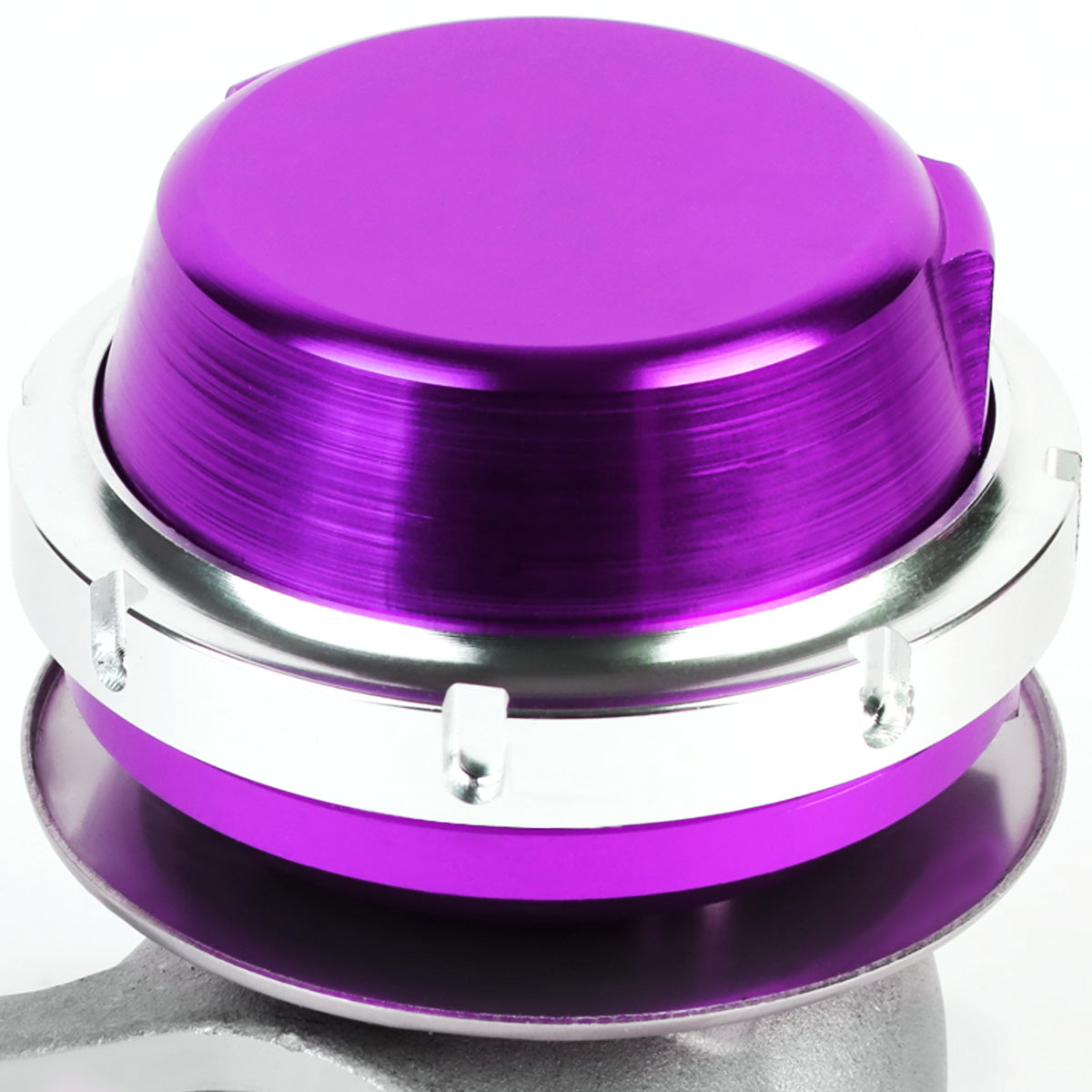 VALVULA DE ALIVIO WASTEGATE - 38MM - CAST STEEL - SHORTY - V-BAND - 14PSI - PURPLE