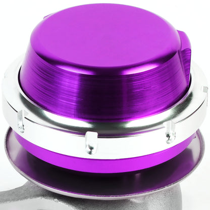 VALVULA DE ALIVIO WASTEGATE - 38MM - CAST STEEL - SHORTY - V-BAND - 14PSI - PURPLE