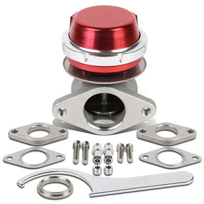 VALVULA DE ALIVIO WASTEGATE - 38MM - CAST STEEL - SHORTY - V-BAND - 14PSI - RED