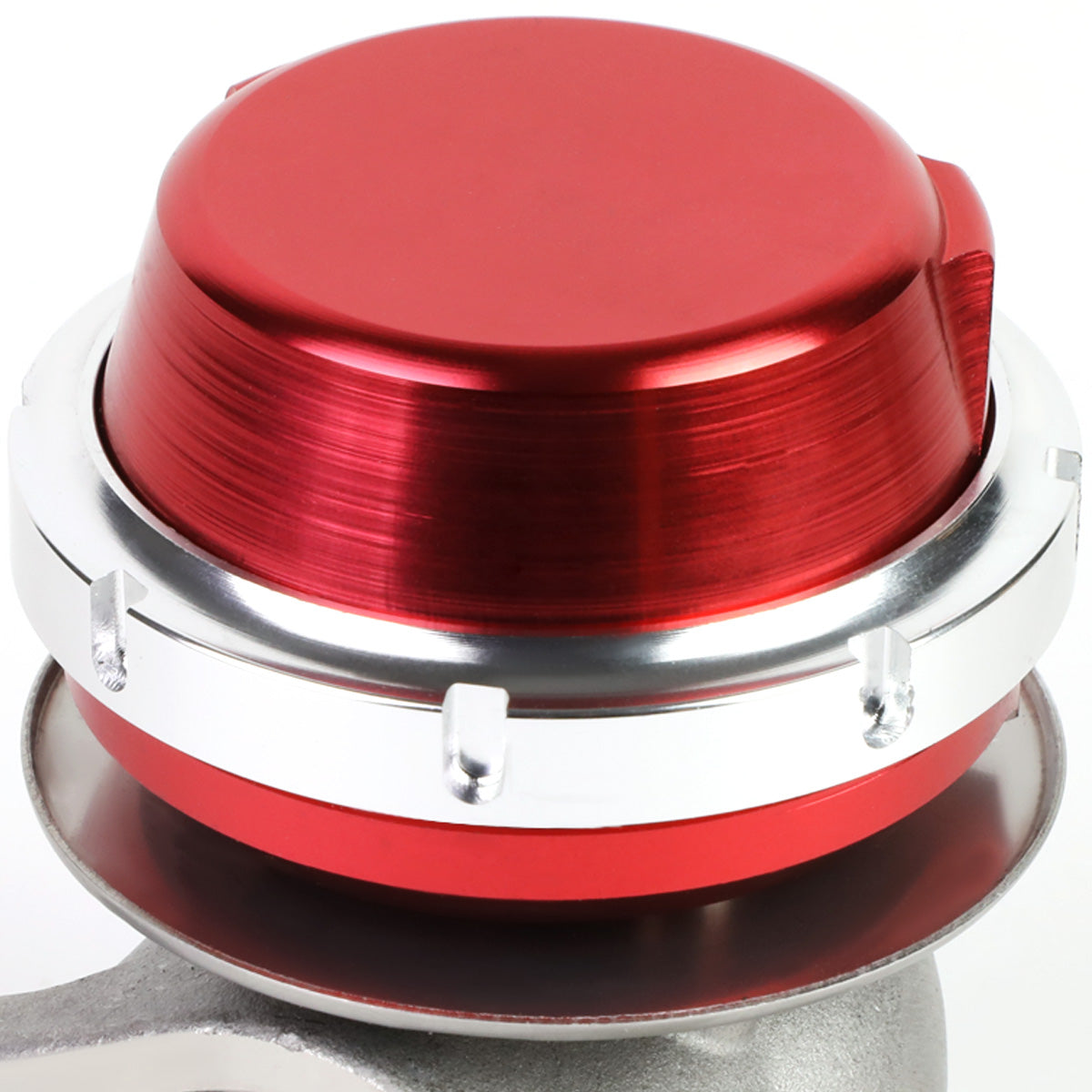 VALVULA DE ALIVIO WASTEGATE - 38MM - CAST STEEL - SHORTY - V-BAND - 14PSI - RED