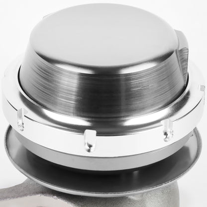 VALVULA DE ALIVIO WASTEGATE - 38MM - CAST STEEL - SHORTY - V-BAND - 14PSI - SILVER