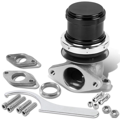 VALVULA DE ALIVIO WASTEGATE - 38MM - CAST STEEL - TALL - V-BAND - 14PSI - BLACK