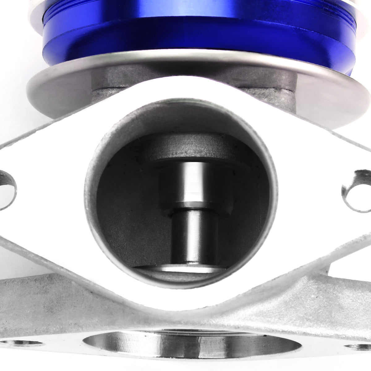 VALVULA DE ALIVIO WASTEGATE - 38MM - CAST STEEL - TALL - V-BAND - 14PSI - BLUE