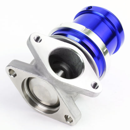 VALVULA DE ALIVIO WASTEGATE - 38MM - CAST STEEL - TALL - V-BAND - 14PSI - BLUE