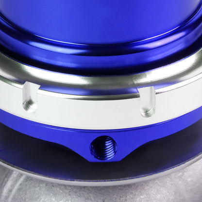 VALVULA DE ALIVIO WASTEGATE - 38MM - CAST STEEL - TALL - V-BAND - 14PSI - BLUE