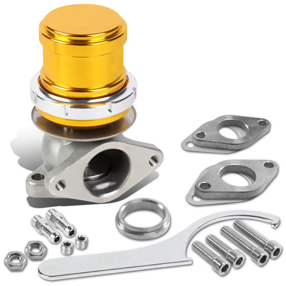 VALVULA DE ALIVIO WASTEGATE - 38MM - CAST STEEL - TALL - V-BAND - 14PSI - GOLD