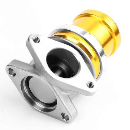 VALVULA DE ALIVIO WASTEGATE - 38MM - CAST STEEL - TALL - V-BAND - 14PSI - GOLD
