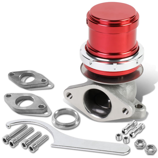 VALVULA DE ALIVIO WASTEGATE - 38MM - CAST STEEL - TALL - V-BAND - 14PSI - RED