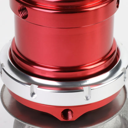 VALVULA DE ALIVIO WASTEGATE - 38MM - CAST STEEL - TALL - V-BAND - 14PSI - RED