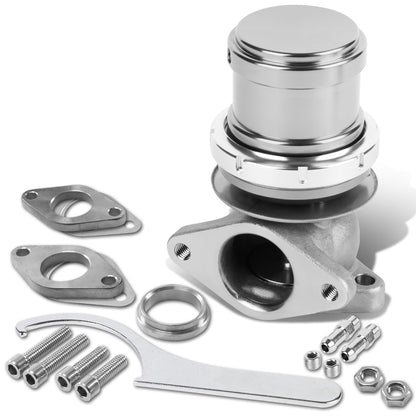 VALVULA DE ALIVIO WASTEGATE - 38MM - CAST STEEL - TALL - V-BAND - 14PSI - SILVER