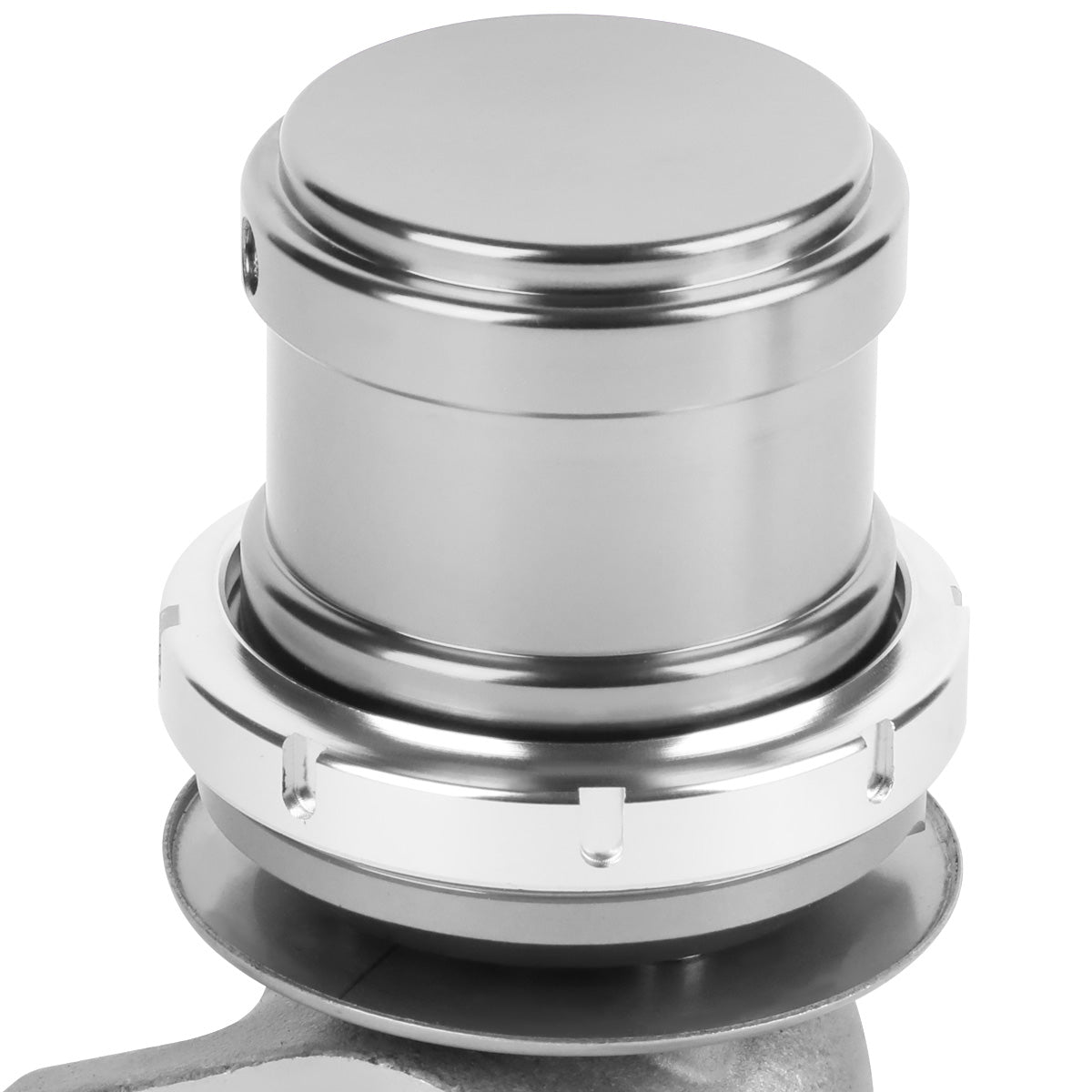 VALVULA DE ALIVIO WASTEGATE - 38MM - CAST STEEL - TALL - V-BAND - 14PSI - SILVER