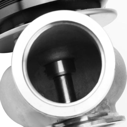 VALVULA DE ALIVIO WASTEGATE - 40MM - CAST STEEL - SHORT - V-BAND - 14PSI - BLACK