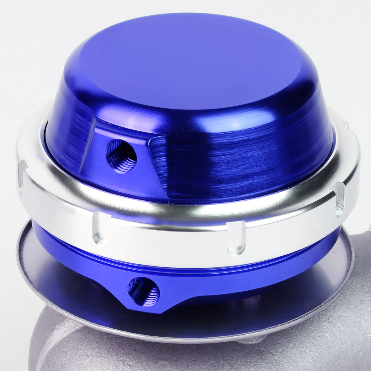 VALVULA DE ALIVIO WASTEGATE - 40MM - CAST STEEL - SHORT - V-BAND - 14PSI - BLUE