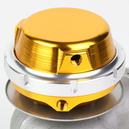 VALVULA DE ALIVIO WASTEGATE - 40MM - CAST STEEL - SHORT - V-BAND - 14PSI - GOLD