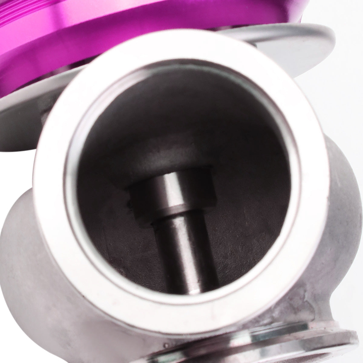 VALVULA DE ALIVIO WASTEGATE - 40MM - CAST STEEL - SHORT - V-BAND - 14PSI - PURPLE